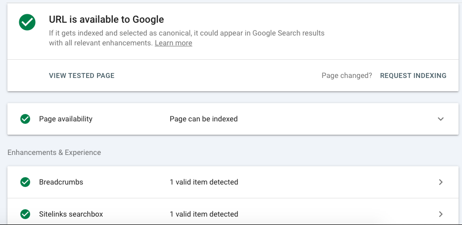 using google search console